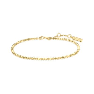 [Worn by Jang Nara, Solar] Gold Bead 925 Silver Bracelet B063-03G