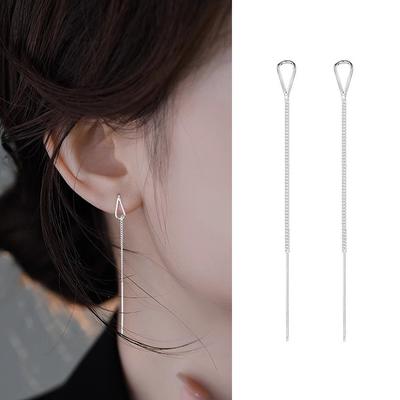 Long Tassel Earwires Female Senior Sense Of Light Luxury Temperament Earrings 2025 New Earrings Earrings Earrings Senior Ear Jewelry Accessories