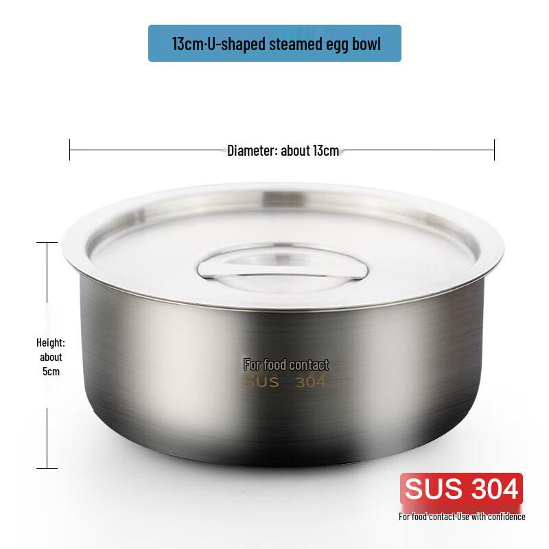 304 Stainless Steel Steaming Bowl & Mini Stew Pot