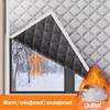 Novas Cortinas à Prova de Vento e Quentes, Inverno à Prova de Vento, Quarto, Película de Isolamento, Proteção contra Frio, Janelas de Tela Totalmente Seladas, Cortinas de Porta
