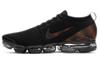 Air VaporMax Flyknit 3 Negru Portocaliu Total Gri Fumuriu Închis CU1926-001