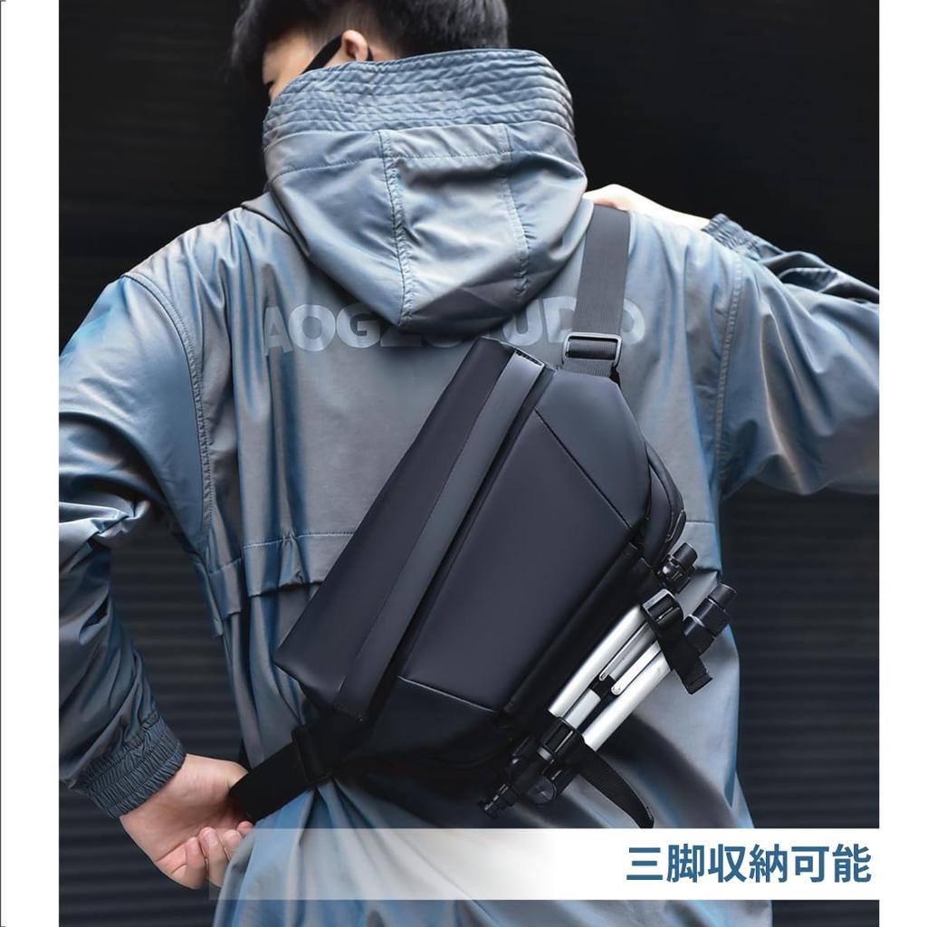 Dean Olsen Casual Shoulder Popular Crossbody Perfect for Outdoor and Running Men's Bag, Bag, Water-Repellent, Leisure, Sports, Activities, Fishing,