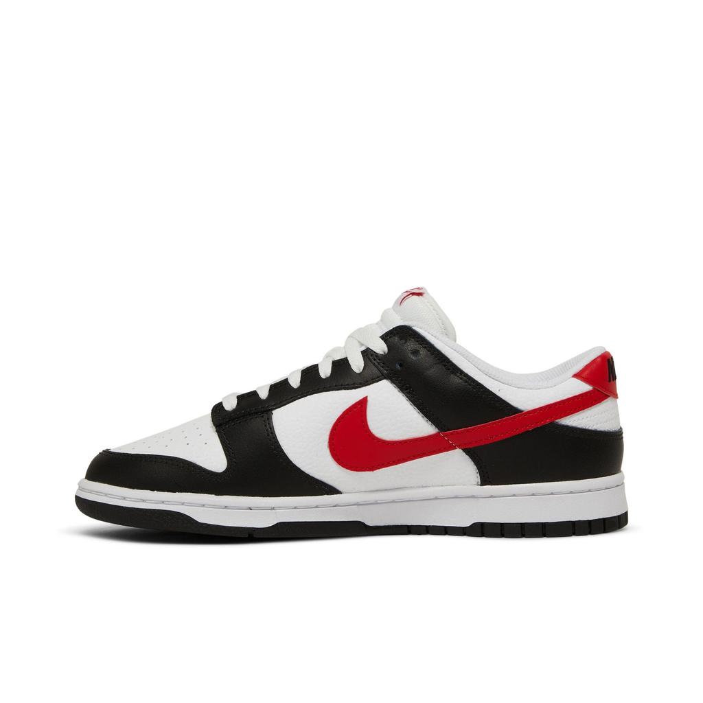 Nike Dunk Low 'Black White Red' (Unisex) Black / University Red / White Skateboard Shoes FB3354 001