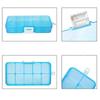 10Grid Can Split Transparent PP Plastic Storage Box Jewelry Small Components Hardware Tools Storage Organizer Closet Organizer