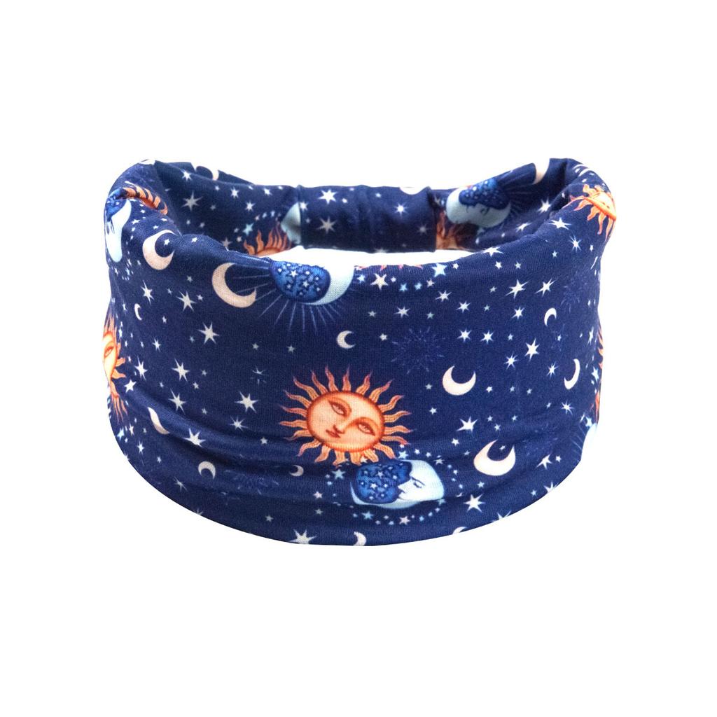 Bohemian Cashew Yoga Übung Stirnband Anti Schweiß und Feuchtigkeit Absorbieren Elastische Baumwolle Stirnband Knoten Stirnband