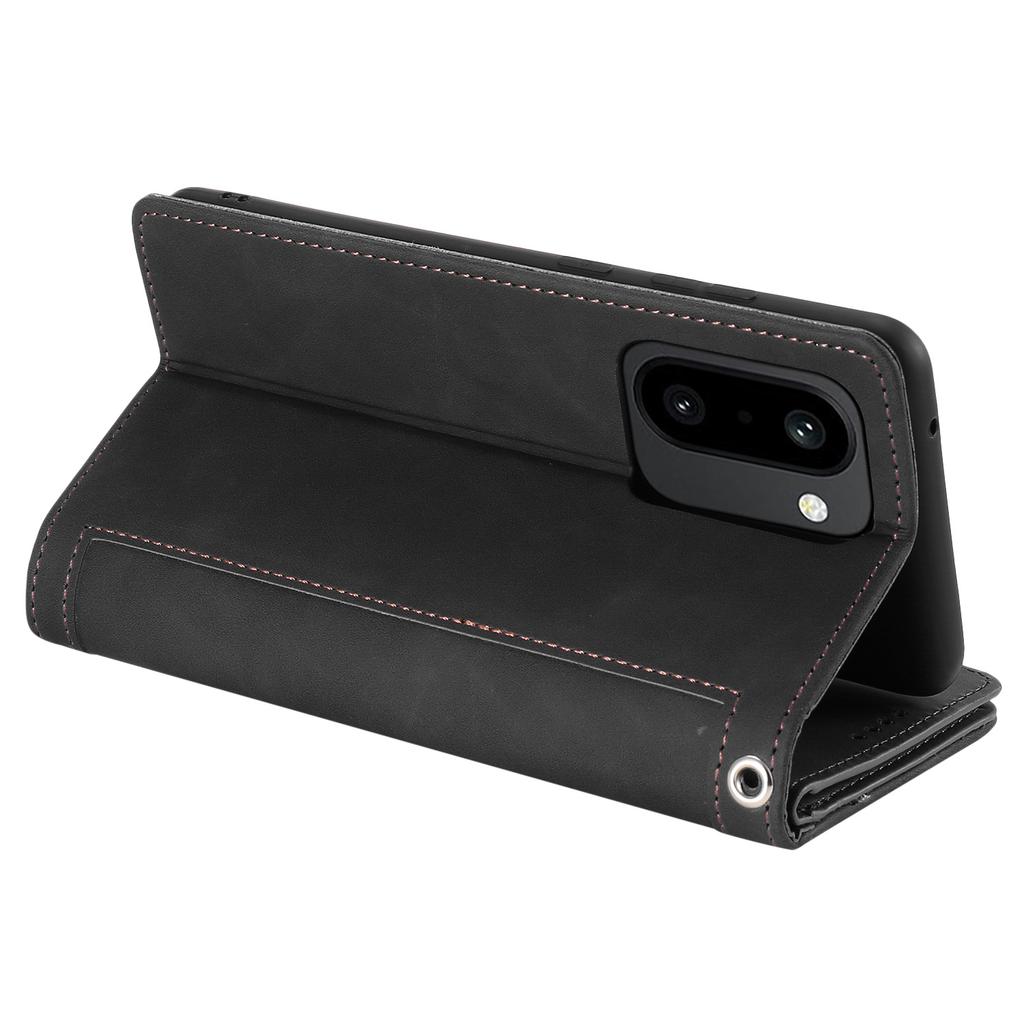 Für OnePlus 15R 5G Hülle 9 Kartenfächer Reißverschluss Geldbörse PU-Leder Handyhülle mit Armband