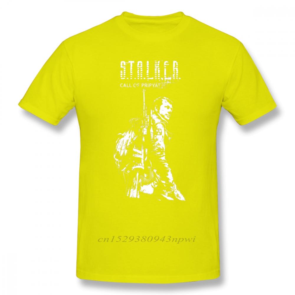 Stalker Game T Shirt Stalker COP White TShirt 100 Cotton Male Tee Shirt Print Casual ShortSleeve Plus size Awesome Tshirt
