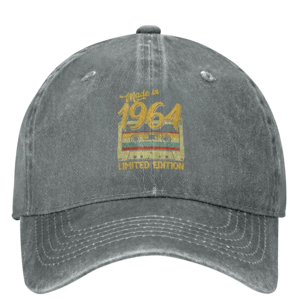 Made In 1964 Limited Edition Birthday Gift Washed Baseball Cap Classic Trucker Dad Hat Spring Men Adult Sport Sun Baseball Caps