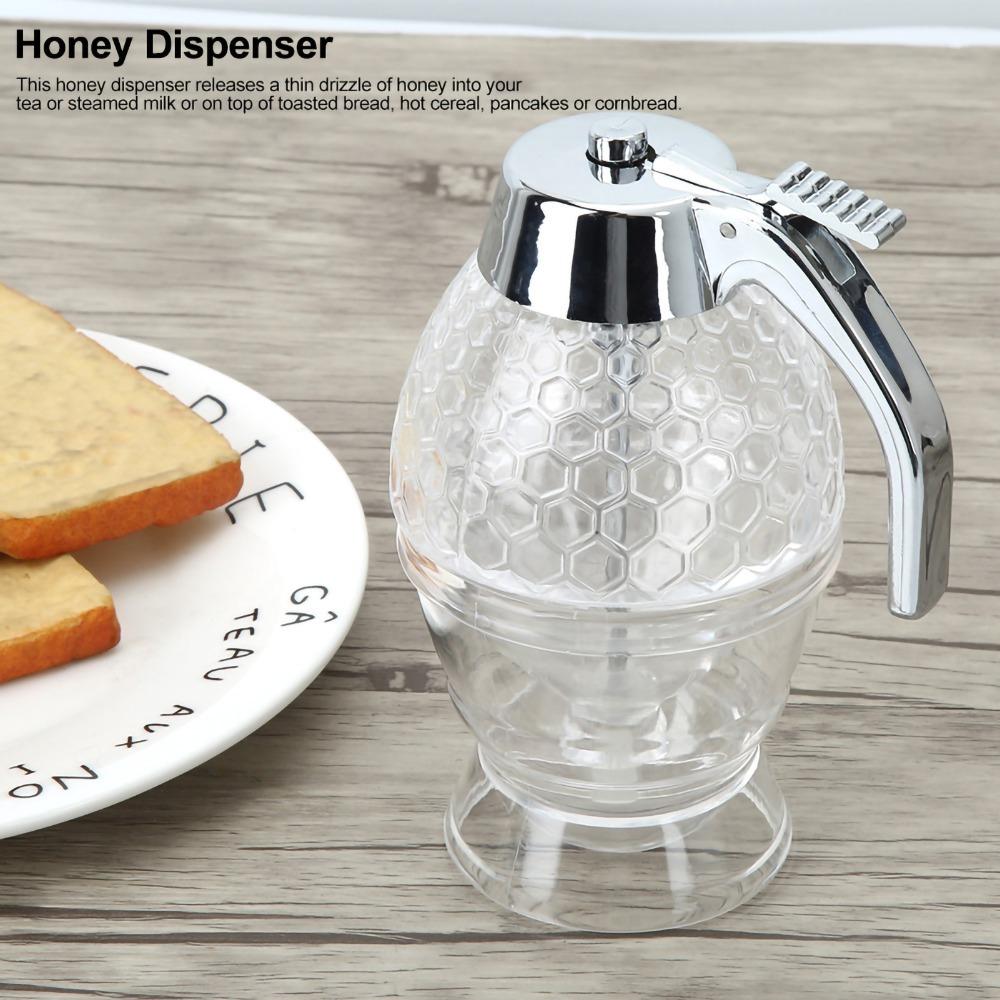 With Stand Honey Dispenser 200ml Honey Jar Vintage Syrup Dispenser  Picnic Use