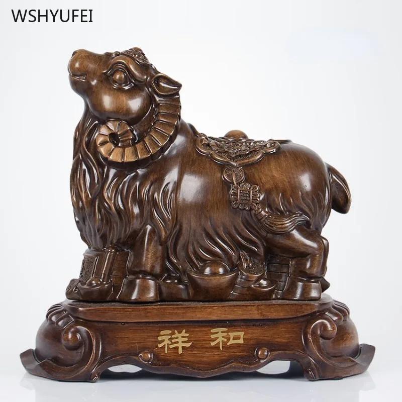 Home decoration accessories Creative Cute Sheep Ornament Resin handicrafts Zodiac Sheep Ornament Store opening gifts