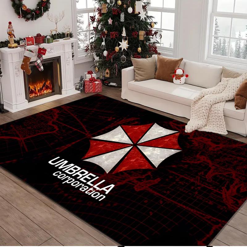 Resident Umbrella Rug Area rug for Livingroom, Bedroom, Palyroom, Chair Rug, Office Rug, Floor mat, Large Size Fan Christmas Birthday gift