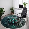 1pc Owl Fantasy Office Round Area Rug, Under Office Chairs Bedroom Living Room Home Decor, Room Deco, Available In Various Sizes