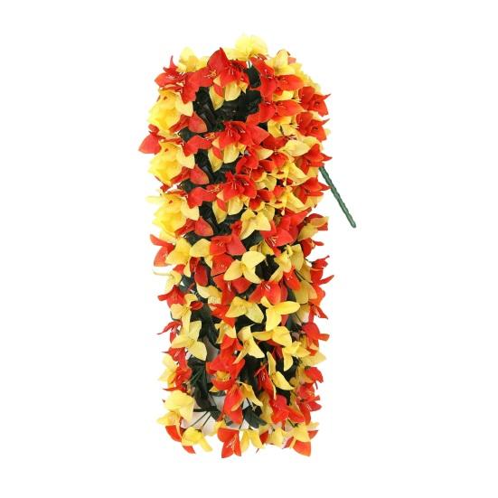 Artificial Bougainvillea Flower Faux Hanging Bougainvillea for Outside Long Trailing Vines Fake Flower for Door Porch Planter Urn Patio Balcony Decor