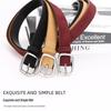 Women's Versatile Genuine Leather Belt - European & American Style for Summer Skirts