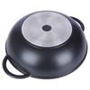 Padella wok in granito con coperchio in vetro GRANDE 32 cm