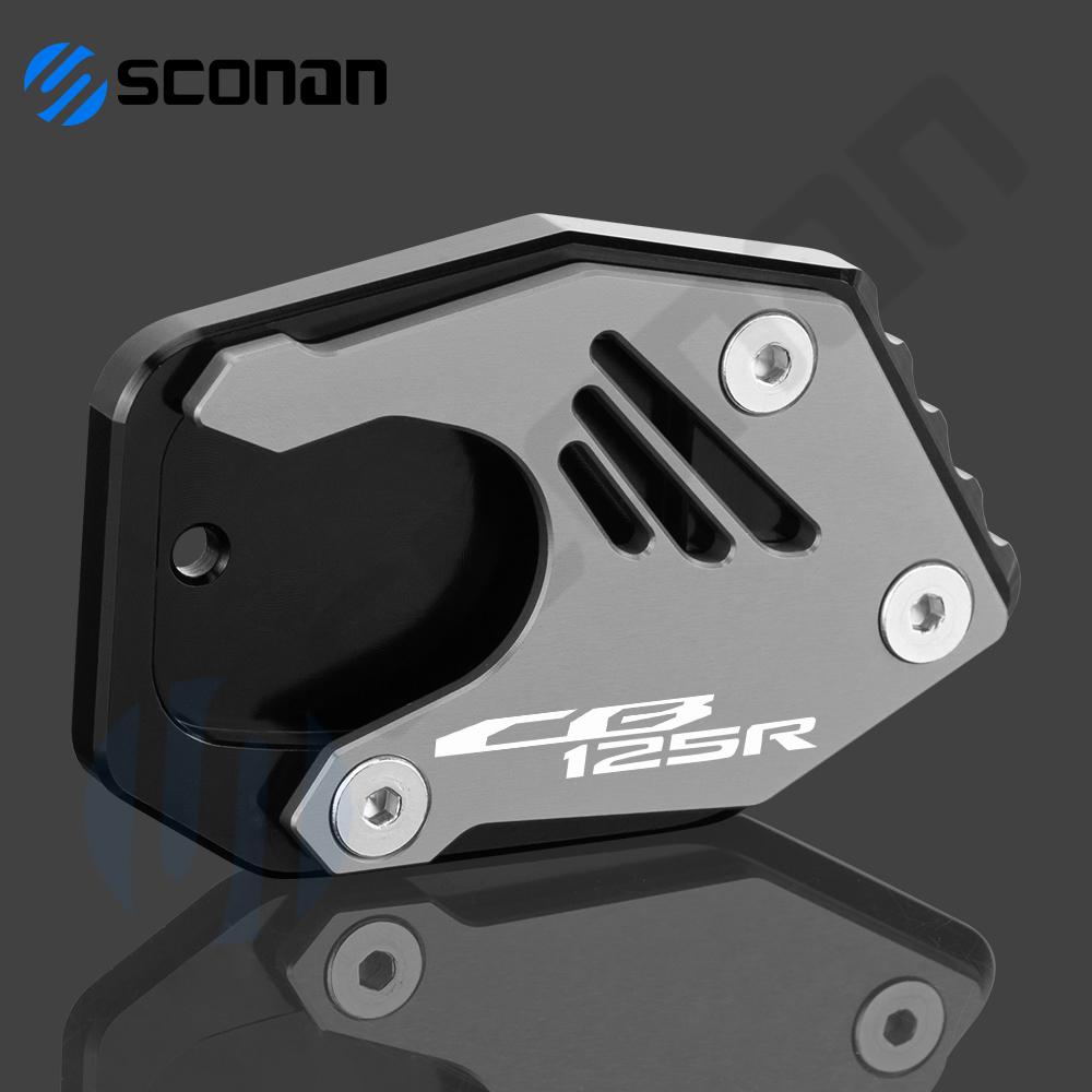 Motorcycle Accessories Kickstand Side Stand Extension Pad Support Plate Enlarge For HONDA CB125R CB 125R
