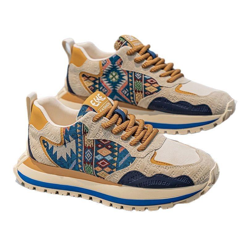 Fashion Trendy Mens Vulcanized Shoes Zapatillas Para Hombre Fashion Non Slip Breathable Men Casual Sneakers Loafers Casual Walking Shoes