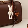 Backpack Rabbit Pendant Bag Charm Heart Pendant Fashion Bear Plush Keychain  Trend Accessories