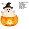 Festive Ghost Glow Lamp Halloween Cute Light Up Decoration, Small Statue Night Light, Gifts for Lovers Resin Table Decoration Indoor, Kitchen