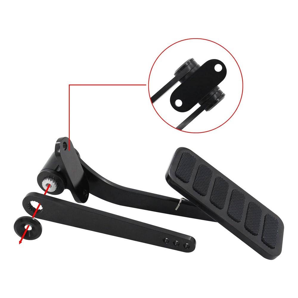 Universal Aluminum Alloy Black Dual Control Gas Pedal Accelerator For Chevy Ford