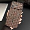 For Magsafe Leather Texture Magnetic Phone Cases For iPhone 16 15 14 17 Pro Max 16e Plus Case Wireless Charging Shockproof Cover