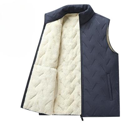 Lamb Velvet Vest Men's Autumn and Winter New Style Daddy Suit Warm Vest Horse Clip Jacket
