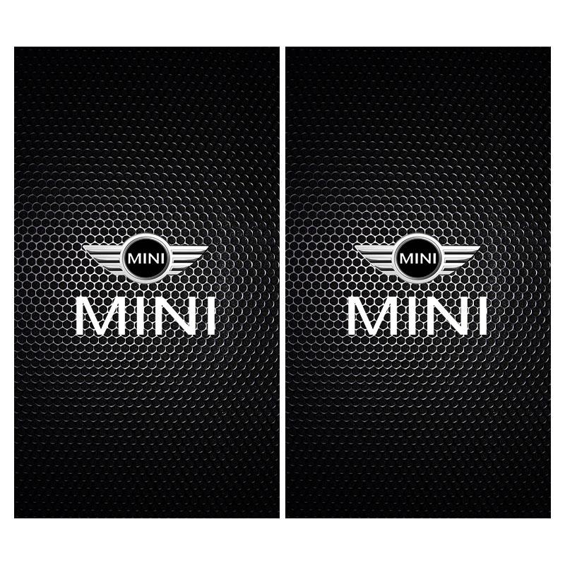 

2Pcs Car Logo Center Pillar Protective Film Anti-scratch Sticker Decal For BMW Mini Cooper F54 F55 F56 R56 R60 SONE Roadster Clubman Coupe
