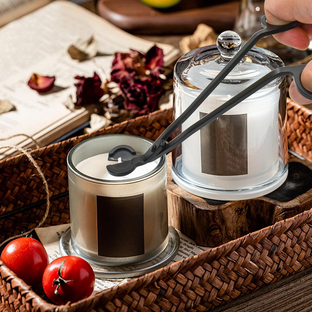MrMrKura Acciaio Inossidabile Stoppino Candela Candela Accessorio Candela Stoppino Luce Candela Candela Lampada Aroma Tagliastoppini, Forbici, Tagliastoppini, Tagliastoppini, Spegnicandele,