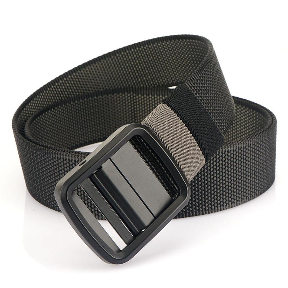 No Hole Design Men Belt Soft Jeans Belt Practical Adjustable Web Belt Outdoor Activities
