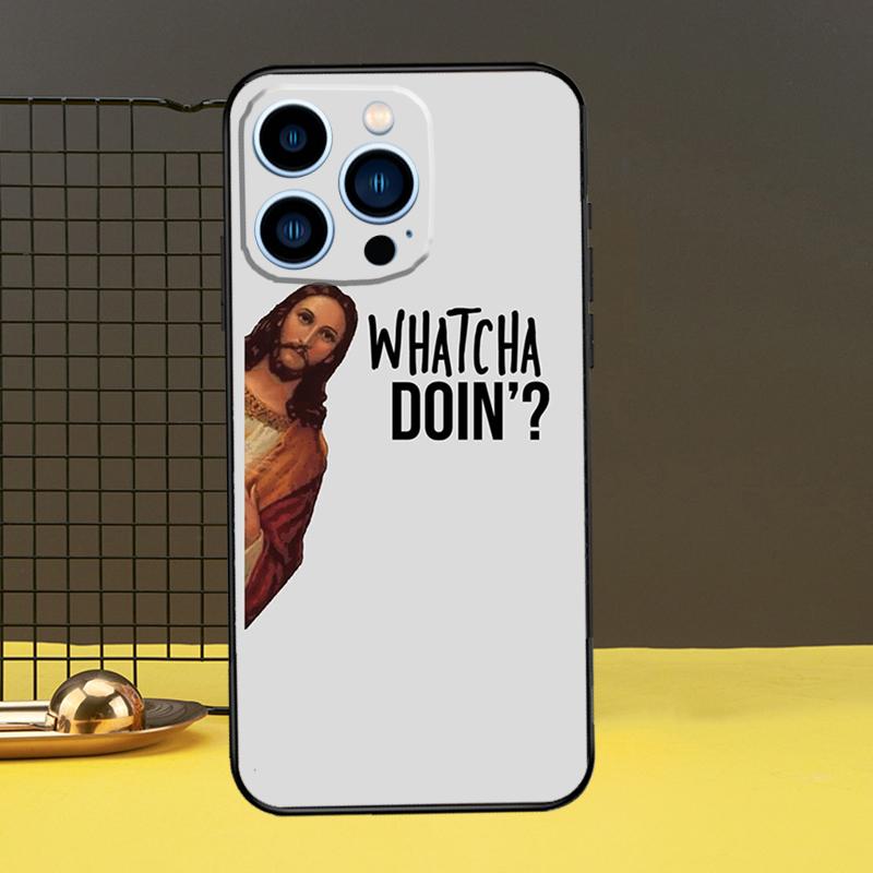 Christian Jesus Phone Case For iPhone 11 12 13 14 16 15 Pro Max Mini 7 8 Plus X XR XS Max Cover