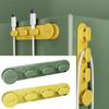 Data Cable Organizer Silicone Charging Cable Hub Clip Self-Adhesive Cable Winder Desktop Organizer Fixed Cable Wrap Cable Clip
