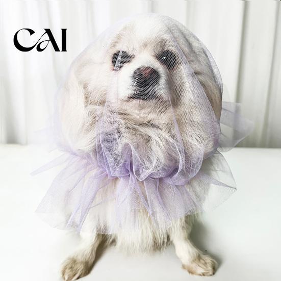 Adjustable Anti-gnaw Net Dog Face Mesh Net, Anti Eating Pet Headgear, Breathable Lightweight Training Accessories Head Cover for Small Medium