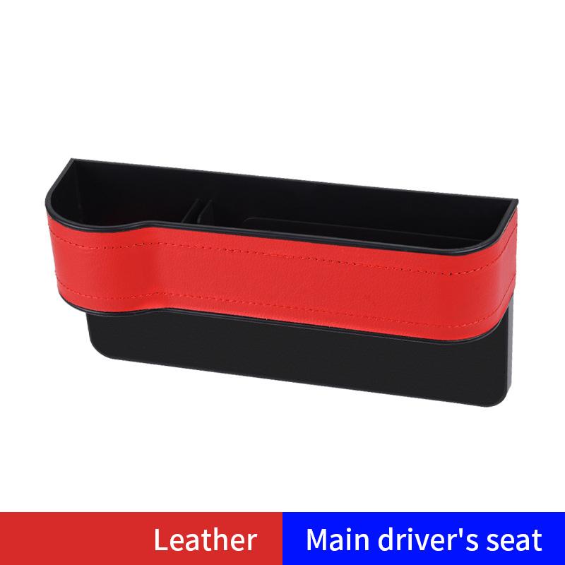 Multifunctional Seat Side Organizer Cup Holder For Cars Leather Auto Seat Gap Filler Storage Box Seat Pocket Stowing Tidying