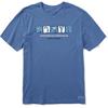 Life is Good Herren Vatertag Crusher T-Shirt, Kurzarm Baumwolle Grafik-T-Shirts, Vielfältiges Portfolio, Vintage Blau