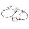 Wire Rope Suspension Buckle, Invisible Hanging Clip Lanyard Lock Advertising Sign,24Mm Widened Clamp, Suitable For 20Mm Board