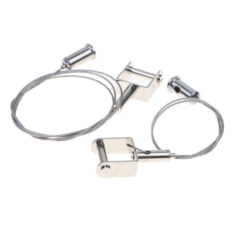 Wire Rope Suspension Buckle, Invisible Hanging Clip Lanyard Lock Advertising Sign,24Mm Widened Clamp, Suitable For 20Mm Board