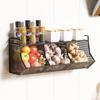 Wall-Mounted Scallion, Ginger & Garlic Storage Basket and Seasoning Box