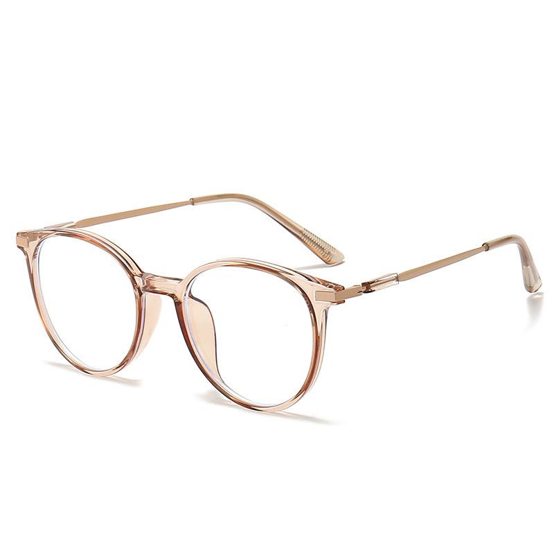 Myopia glasses, men's and women's anti-blue light plain frames, student glasses, high-degree glasses frames