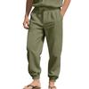 European and American men's summer new linen casual pants loose breathable leggings cotton and linen pants