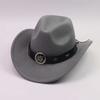Western Cowboy Hat Tibetan Hat European and American Men's Top Hat Felt Hat Ethnic Style Women's Hat