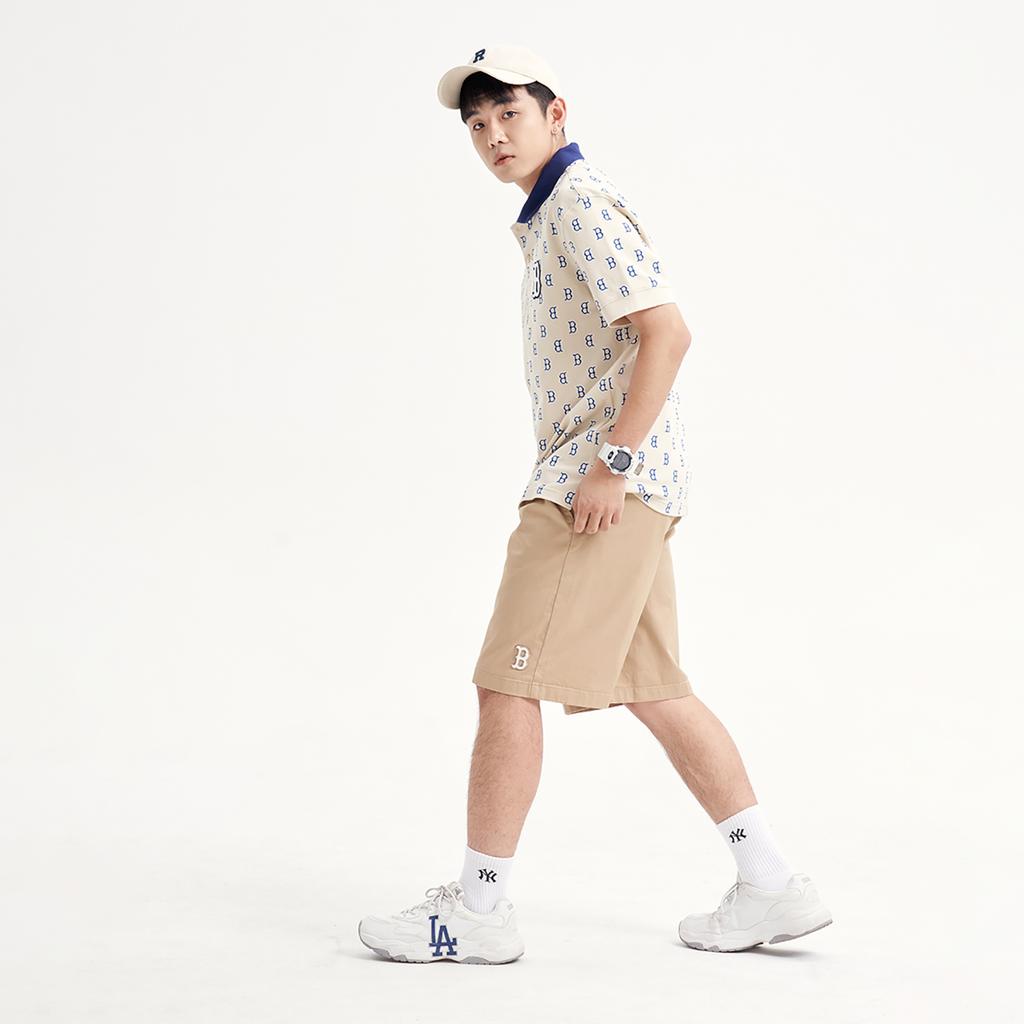 New MLB Boston Red Sox Polo Shirt Men's Ecru 3LPQM0133-43BGL