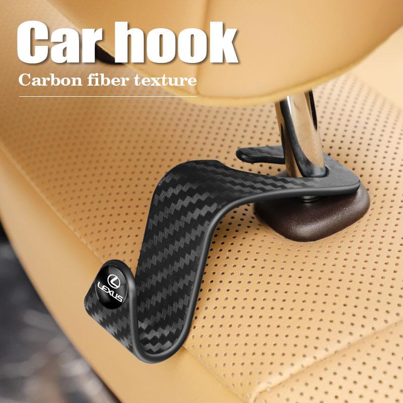 Interior Stickers Car Seat Hook Big Load-Bearing Double Hooks For Lexus RX300 IS200 IS250 ES350 Ct200h UX250h NX300h RX350 ES300 MZ4