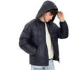 Men's Down Jacket Hooded Down Puffer Jacket Lightweight Insulated Down Jacket