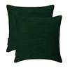 Bottle Green Luxury Throw Pillow Covers | Pack of 2 Modern Plain Velvet Cushion Cover | Solid Color Pillowcases - Bottle Green Velvet