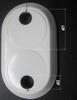 Double White Rosette (Plastic Collar For Covering Radiator Pipes) 22 Mm