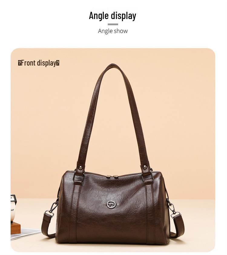 2026 Women's High-End Crossbody & Shoulder Tote - Large Capacity, Versatile Boston Bag for Commuting