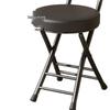 Compact Folding Dining and Leisure Chair with Backrest for Home and Dormitory