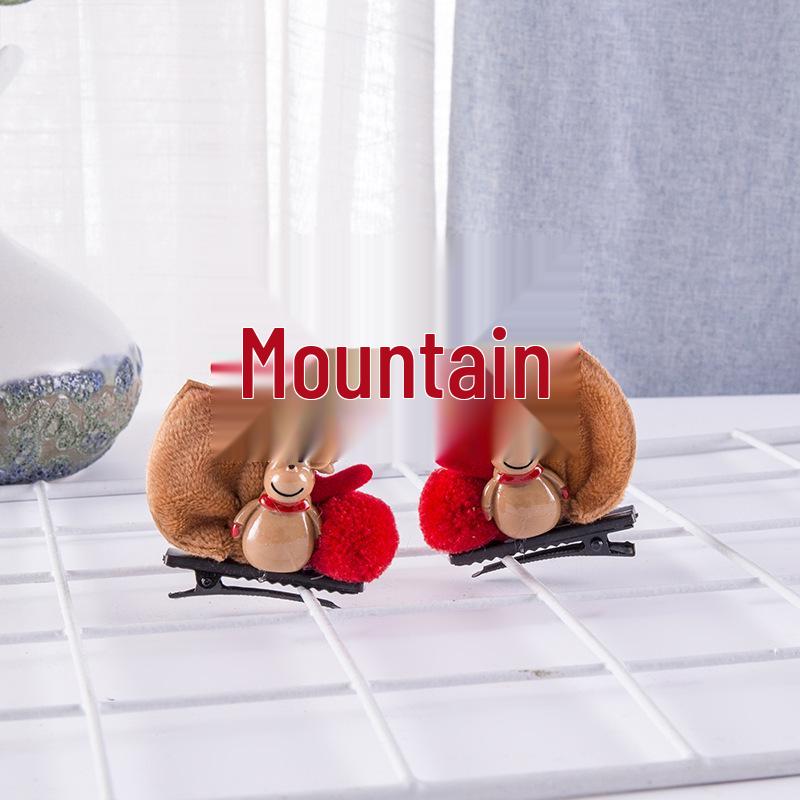 Christmas Reindeer Antler Hair Clip – Cute Cartoon Design for Kids & Women