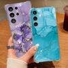 Colorful Marble Pattern Clear Phone Case For Samsung Galaxy A57 A37 A17 A56 A36 A55 A35 A26 A16 A25 A15 A54 Soft Silicone Cover