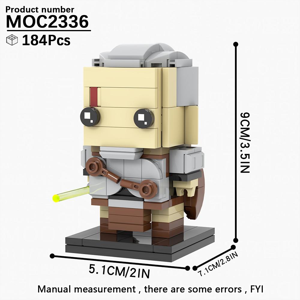 MOOXI MOC Space War Brickheadz Interstellar Sci-Fi Robot Compatible Figures Building Blocks Adults Toys For Children Gift Bricks